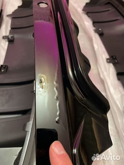 Юбка накладка на бампер диффузор skoda octavia a7