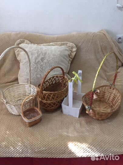 Корзина плетеная несколько
