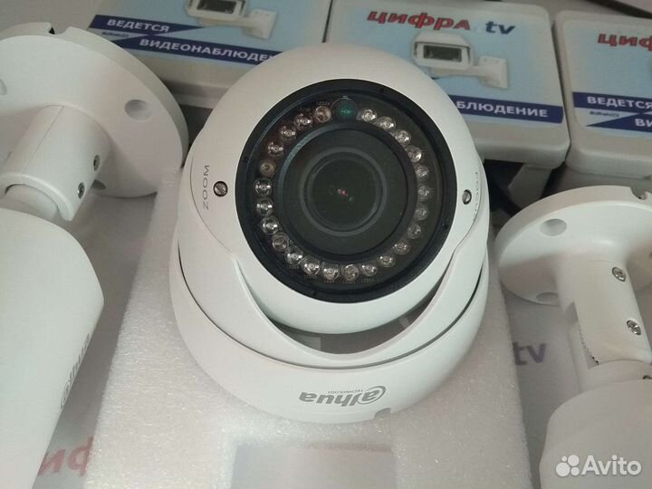 10 Камер IP видеонаблюдения 4Мп регистратор Dahua