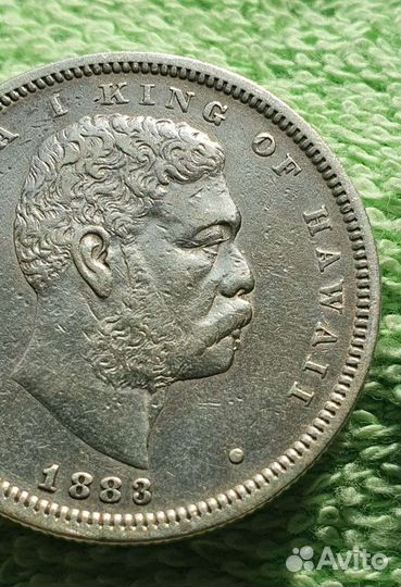 1/2 доллара 1883 год тип одного года, Гавайи