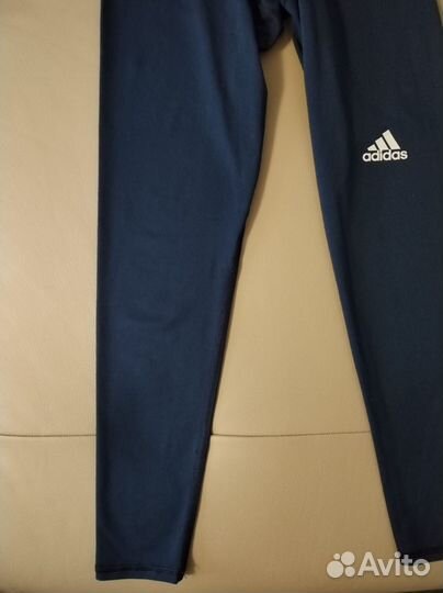 Тайтсы Adidas Techfit 3/4 3-stripes, синий