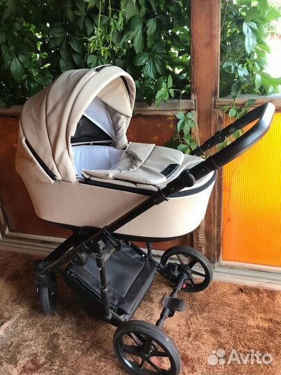 Коляска 3 в 1 Адамекс кожаная