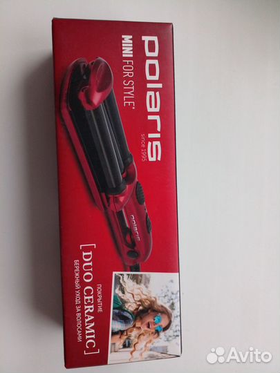 Электрощипцы для завивки волос polaris