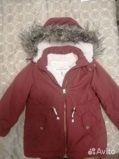 Куртка парка HM для девочки 110 размер