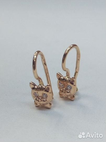 Золотые серьги