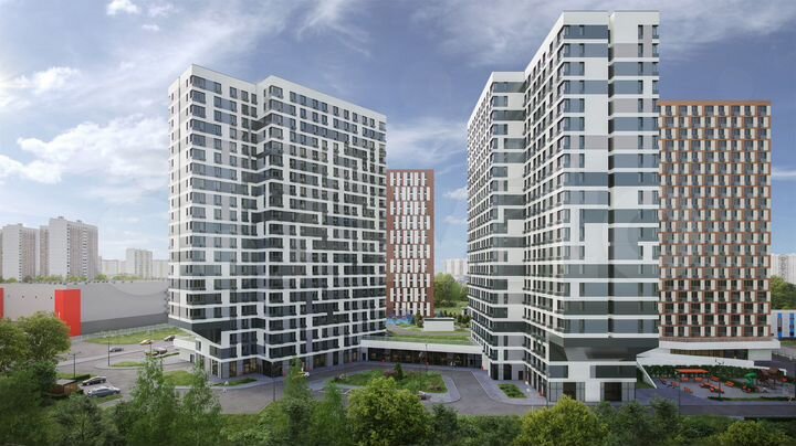 Апартаменты-студия, 21,2 м², 20/21 эт.