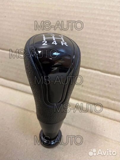 Ручка кпп Веста антихром черная