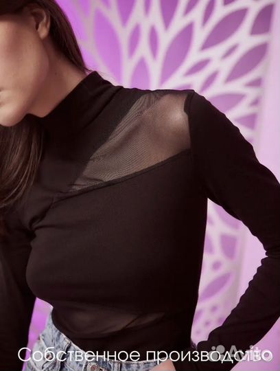 Боди женский черный