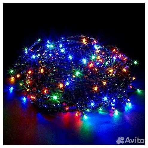 Гирлянда 50 метров шикарная с эффектом бахромы