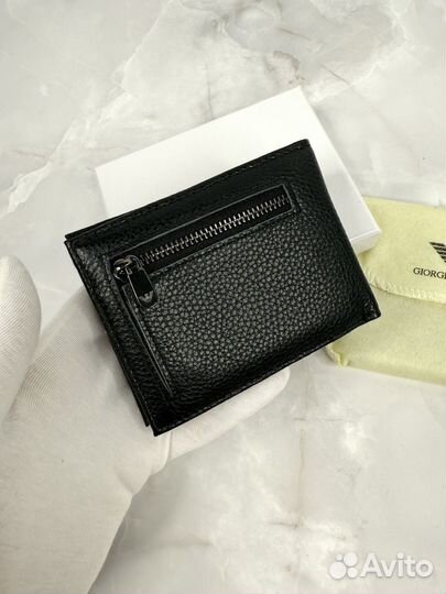 Кошелек картхолдер мужской Armani кожа