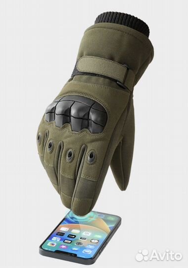 Тактические перчатки зимние с мехом