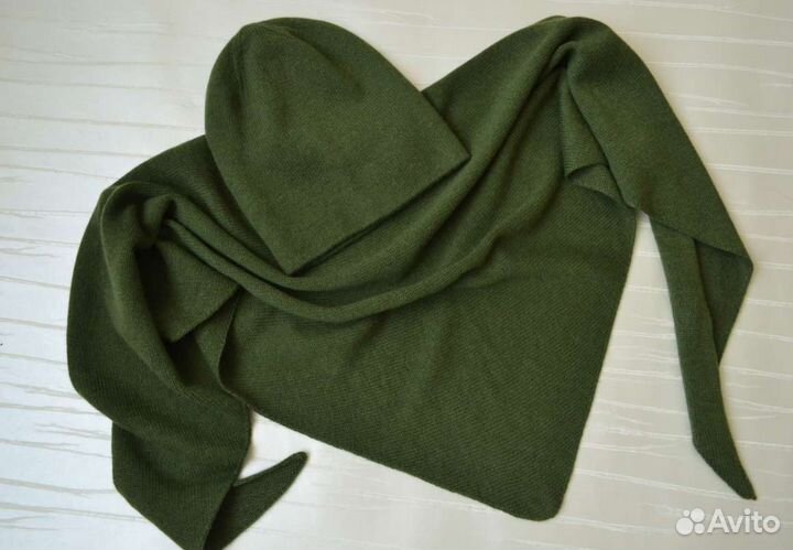 Шапка и косынка из итальянского кашемира