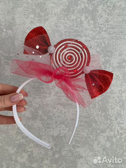 Ободок конфетки, снежинки