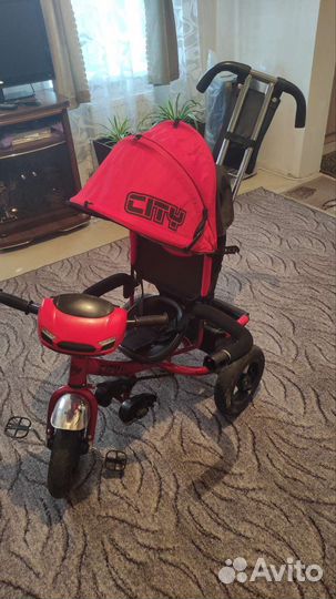 Детский велосипед с родительской ручкой