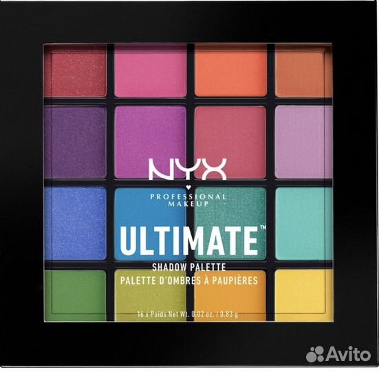 Палитра теней NYX Ultimate