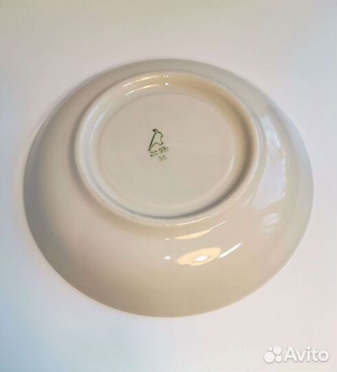 Большая чайная пара фарфор Дулево СССР