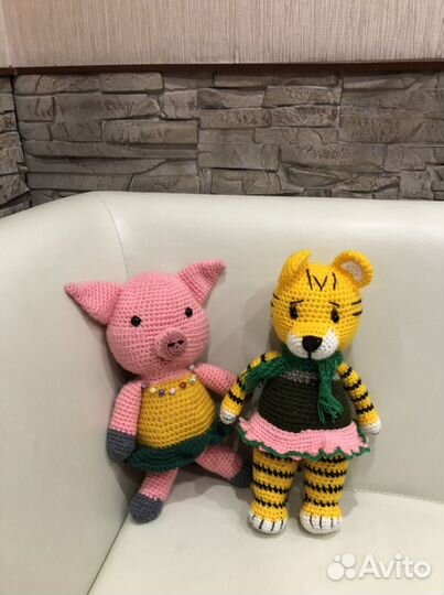 Вязаные игрушки ручной работы новые