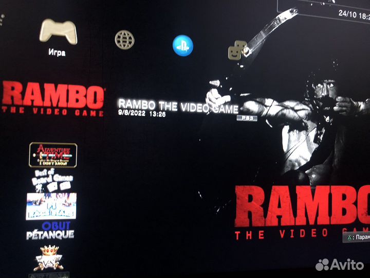 Синяя PS3 SuperSlim 500Gb + 135 игр и 2 джойстика