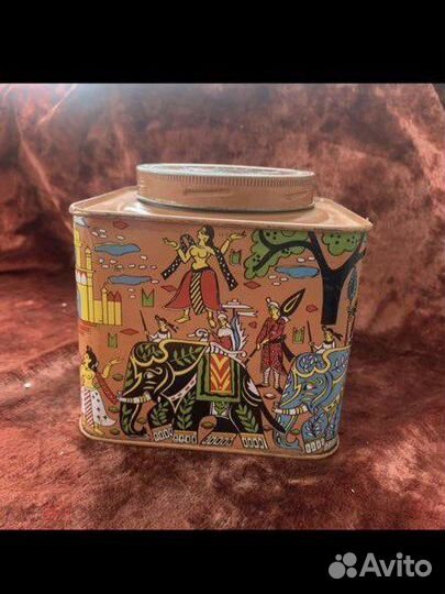 Банка из под чая. Индийский чай tosh'S TEA