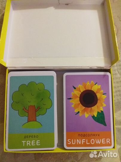 Развивающие карточки Мой первый английский Clever