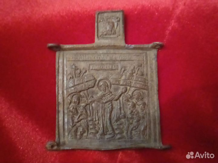 4меднолитые старинные иконы