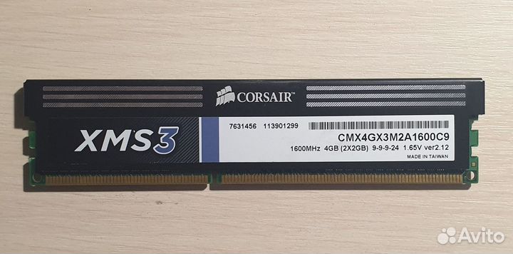 Оперативная память DDR3 Corsair XMS3 8гб (4*2Gb) 1