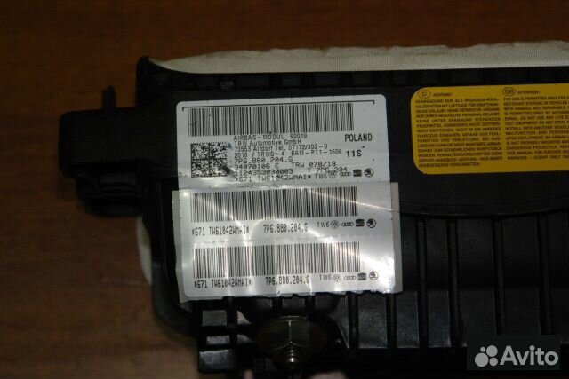 Подушка безопасности в торпеду Vw Touareg 7P