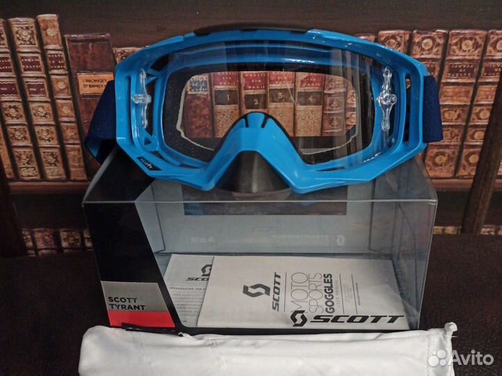 Очки Scott Tyrant blue clear works