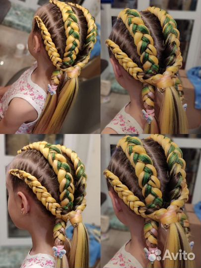 Косы с канекалоном, афролоконы