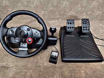 Игровой руль logitech driving force gt отл.сост