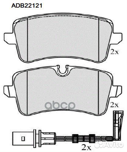 Колодки тормозные ADB22121 allied nippon