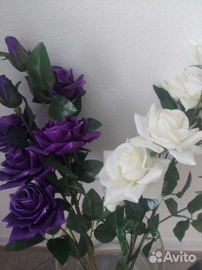 Искусственные цветы розы