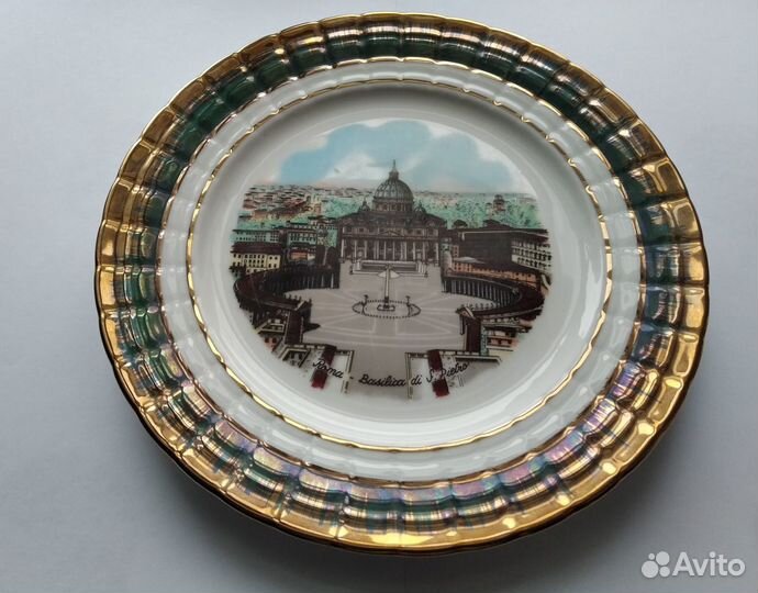 Настенная тарелка «Roma Basilica Di S.Pietro»