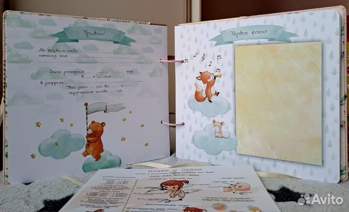 Фотоальбом детский ручной работы для девочки