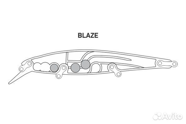 Воблер LureMax blaze 75SP MR-162 6 г., нейтральный