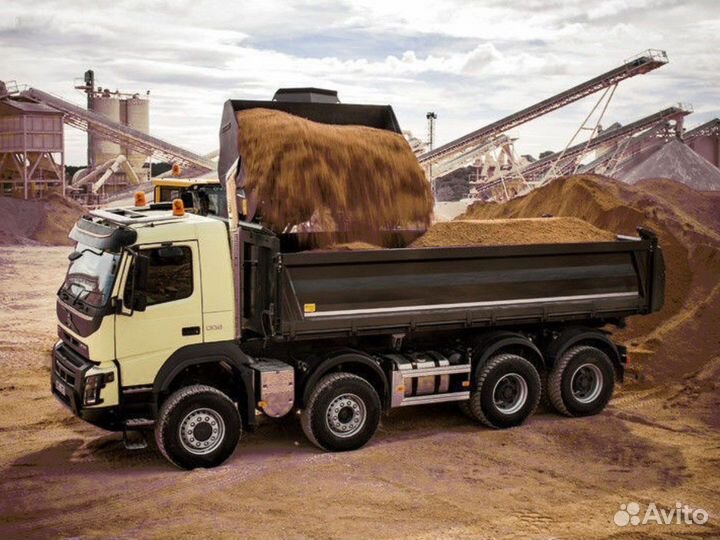 Песок сеяный разной фракции от 3кубов