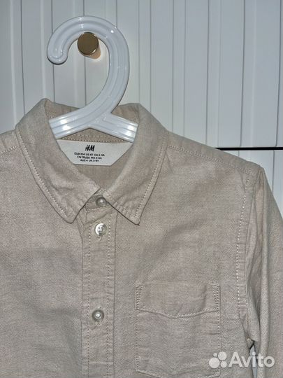 Рубашка на мальчика 104- 110 р. 2 штуки H&M