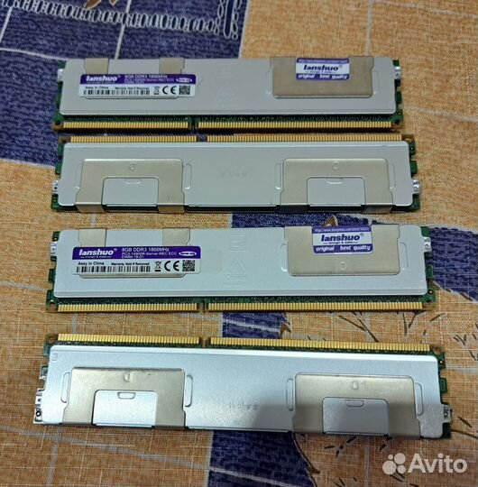 Samsung ddr3 (ECC) 32Gb (4 штуки по 8 Gb)
