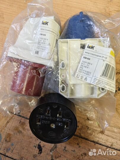 Розетка вилка силовая 25 32 40 63 125А