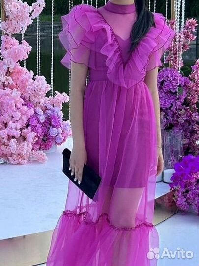 Вечернее платье фуксия