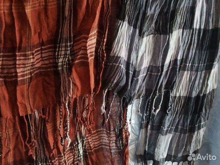 Лёгкие шарфы/палантины, жатка, унисекс