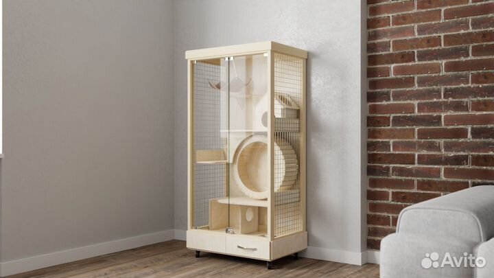 Клетка Витрина для шиншилл Дегу грызунов хорька Р5