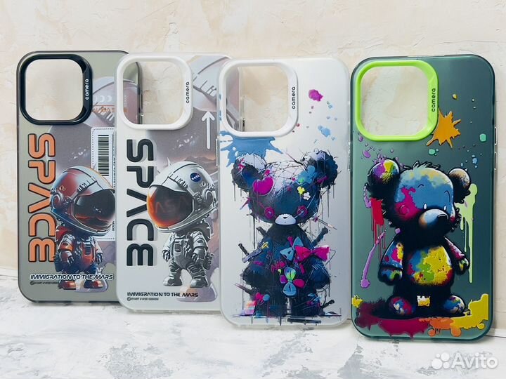 Чехол с принтом на iPhone, samsung, redmi