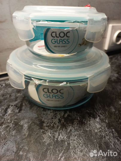 Стеклянные контейнеры с замками