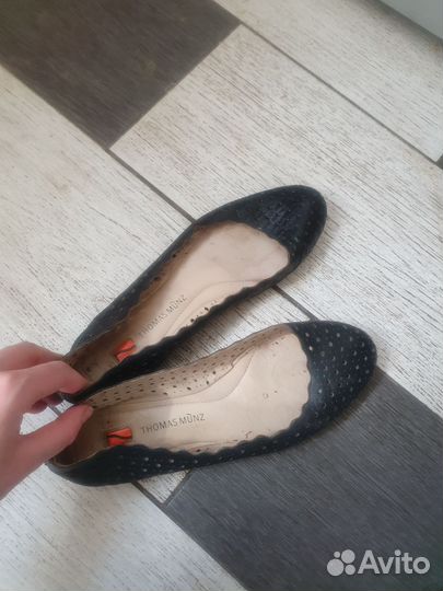 Балетки кожаные thomas munz