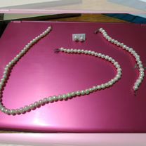 Набор из натурального жемчуга