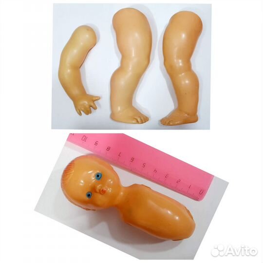 Кукла СССР, целлулоид, запчасти