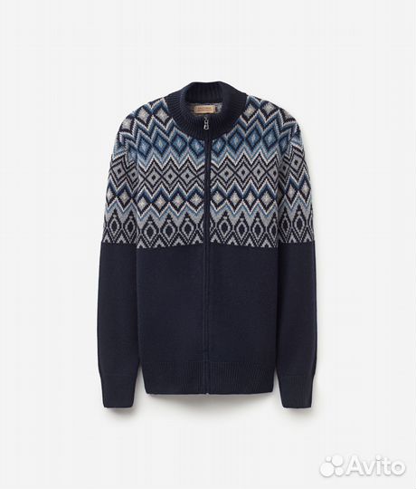 Жаккардовый кашемировый кардиган Falconeri