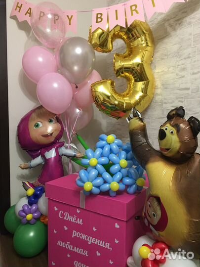 Воздушные шары День Рожденья. 