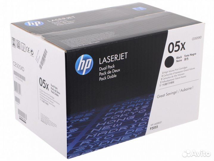 Лазерный картридж Hewlett Packard CE505X (HP 05X)
